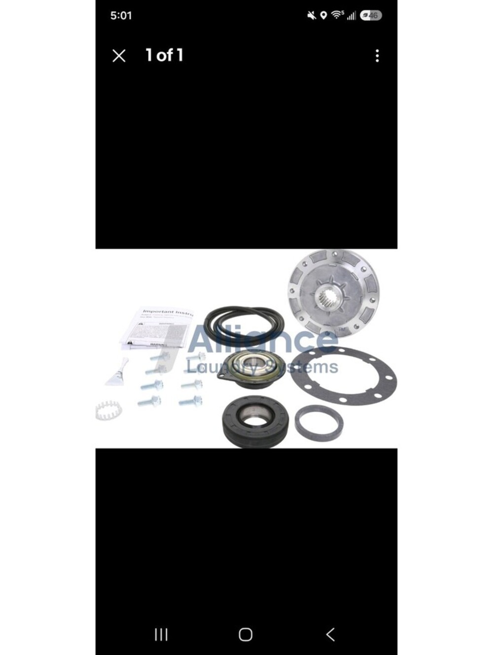New Genuine OEM Speed Queen Washer Washing Machine Hub and Seal Kit 766P3A SF3